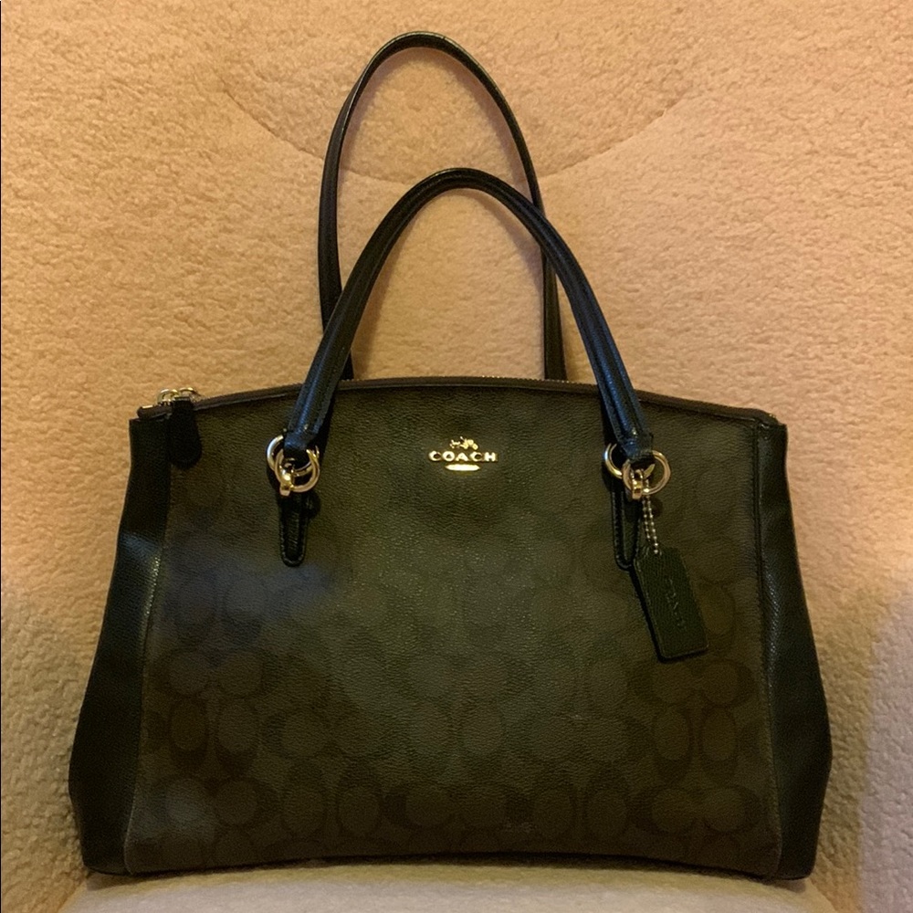 Coach Black and Brown Tote Bag